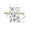 Thumbnail Image 1 of 6-1/4 CT. T.W. Radiant-Cut Certified Lab-Created Diamond Engagement Ring in 14K Gold (F/VS2)