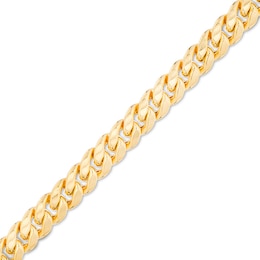 6.8mm Miami Cuban Curb Chain Bracelet in Hollow 14K Gold - 7.5"