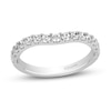 Thumbnail Image 1 of Enchanted Disney Majestic Princess 1/2 CT. T.W. Diamond Contour Anniversary Band in 14K White Gold