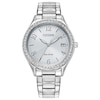 Thumbnail Image 1 of Ladies’ Citizen Eco-Drive® Dress Classic Crystal Accent Watch with Silver-Tone Dial (Model: EO1181-55A)