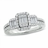 Thumbnail Image 0 of Previously Owned - 3/4 CT. T.W. Multi-Baguette Diamond Three Stone Ring in 14K White Gold