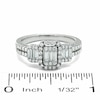 Thumbnail Image 2 of Previously Owned - 3/4 CT. T.W. Multi-Baguette Diamond Three Stone Ring in 14K White Gold