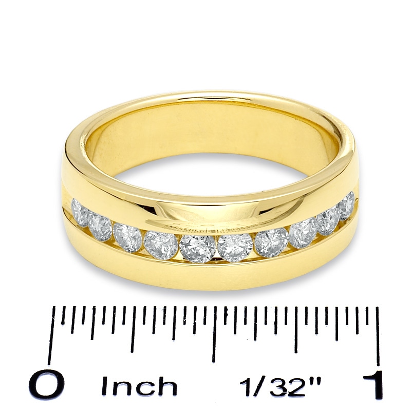 Previously Owned - Men's 1 CT. T.W. Channel-Set Diamond Band in 14K Gold
