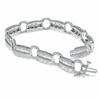 Thumbnail Image 1 of Previously Owned - 3 CT. T.W. Diamond Circle Track Bracelet in 14K White Gold