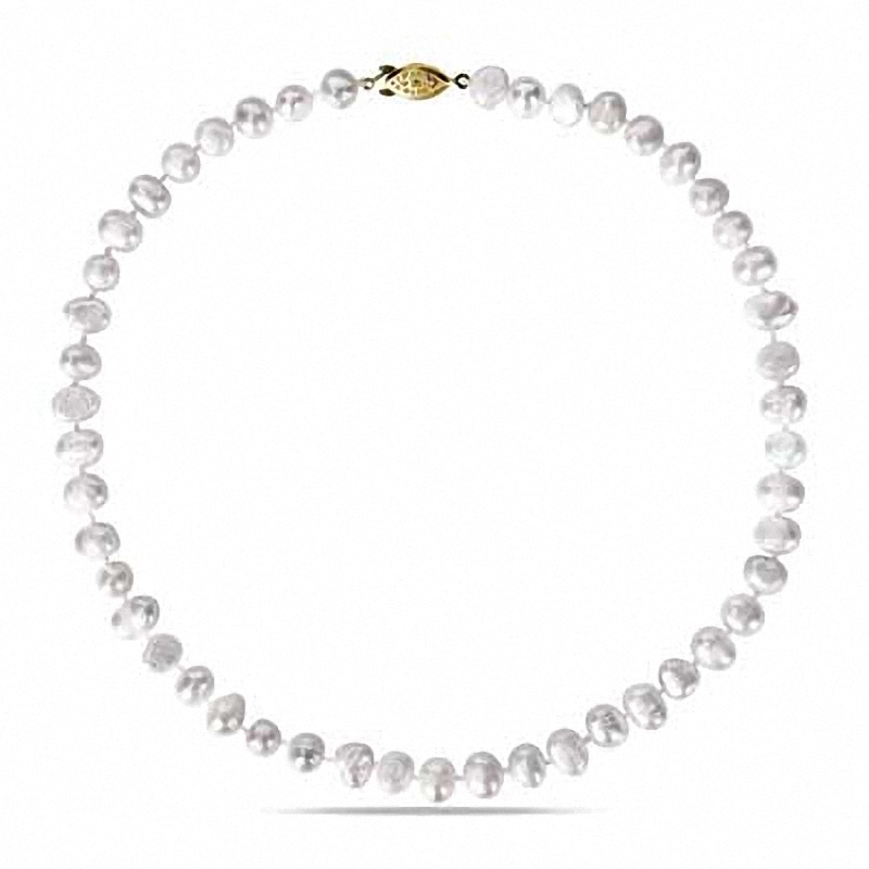 Previously Owned-8.0-9.0mm Freshwater Cultured Pearl Strand Necklace