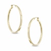 Thumbnail Image 1 of Previously Owned - 40.0mm Square Hoop Earrings in 14K Gold