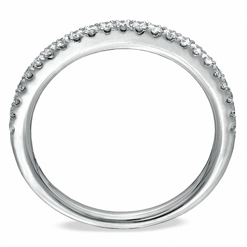 Main Image 2 of Previously Owned - Vera Wang Love Collection 1/4 CT. T.W. Diamond Anniversary Band in 14K White Gold