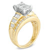 Thumbnail Image 2 of Previously Owned - 2 CT. T.W. Princess-Cut Composite Diamond Engagement Ring in 14K Gold