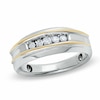 Thumbnail Image 0 of Previously Owned - Men's 1/2 CT. T.W. Diamond Five Stone Band in 10K Two-Tone Gold