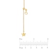 Thumbnail Image 1 of Previously Owned - Starfish Adjustable Cable Anklet in 14K Gold - 11"