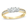 Thumbnail Image 1 of Previously Owned - 1/2 CT. T.W. Diamond Three Stone Engagement Ring in 10K Gold