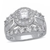 Thumbnail Image 1 of Previously Owned - 3-1/2 CT. T.W. Baguette and Round Diamond Engagement Ring in 14K White Gold