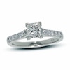 Thumbnail Image 1 of Previously Owned - 1 CT. T.W.  Colourless Princess-Cut Diamond Solitaire Engagement Ring in 18K White Gold