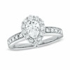 Thumbnail Image 1 of Previously Owned - 1-1/4 CT. T.W. Pear Shaped Diamond Vintage Ring in 14K White Gold