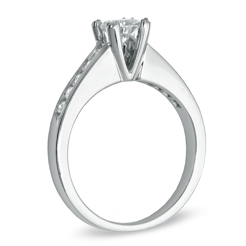 Main Image 2 of Previously Owned - 3/4 CT. T.W. Diamond Engagement Ring in 14K White Gold