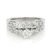 Thumbnail Image 1 of Previously Owned 2 CT. T.W. Diamond Three Stone Soldered Bridal Set in 14K White Gold