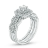 Thumbnail Image 2 of Previously Owned - 5/8 CT. T.W. Diamond Double Frame Bridal Set in 10K White Gold