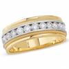 Thumbnail Image 1 of Previously Owned - Men's 1 CT. T.W. Diamond Milgrain Band in 14K Two-Tone Gold