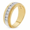 Thumbnail Image 2 of Previously Owned - Men's 1 CT. T.W. Diamond Milgrain Band in 14K Two-Tone Gold