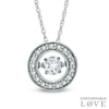 Thumbnail Image 1 of Previously Owned - 1/4 CT. T.W. Diamond Circle Pendant in 10K White Gold