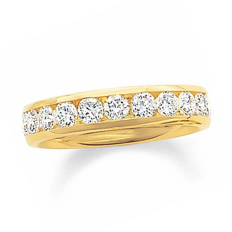 Main Image 1 of Previously Owned - 1 CT. T.W. Diamond Channel Band in 14K Gold