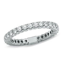 Previously Owned - 1 CT. T.W. Diamond Eternity Band in 14K White Gold