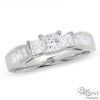 Thumbnail Image 1 of Previously Owned - 1 CT. T.W. Princess-Cut Diamond Past Present Future® Ring in 14K White Gold