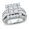 Thumbnail Image 1 of Previously Owned - 3 CT. T.W. Quad Princess-Cut Diamond Engagement Ring in 14K White Gold