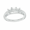 Thumbnail Image 3 of Previously Owned - 1-1/5 CT. T.W. Princess-Cut Diamond Three Stone Engagement Ring in 14K White Gold