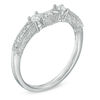 Thumbnail Image 2 of Previously Owned - 1/4 CT. T.W. Diamond Vintage-Style Contour Wedding Band in 14K White Gold