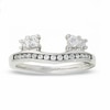 Thumbnail Image 0 of Previously Owned - 3/8 CT. T.W. Four-Stone Diamond Wrap Solitaire Enhancer in 14K White Gold