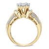 Thumbnail Image 2 of Previously Owned - 1-1/4 CT. T.W. Diamond Flower Collar Ring in 14K Gold