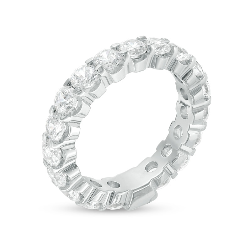 Previously Owned - 3 CT. T.W. Diamond Eternity Band in 14K White Gold - Size 7