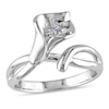 Thumbnail Image 0 of Previously Owned - Diamond Accent Calla Lily Ring in Sterling Silver