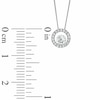 Thumbnail Image 2 of Previously Owned - 1/4 CT. T.W. Diamond Circle Pendant in 14K White Gold (I/I2) - 17&quot;