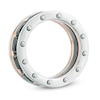 Thumbnail Image 1 of Previously Owned - Men's Riveted Ring in Tri-Tone Stainless Steel