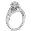 Thumbnail Image 2 of Previously Owned - 1 CT. T.W. Diamond Swirl Engagement Ring in 14K White Gold