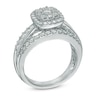 Thumbnail Image 2 of Previously Owned - 1-1/4 CT. T.W. Diamond Cluster Frame Engagement Ring in 14K White Gold