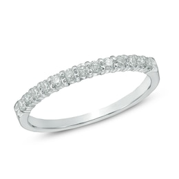 Previously Owned - Ladies' 1/4 CT. T.W.  Diamond Wedding Band in 14K White Gold (I/SI2)