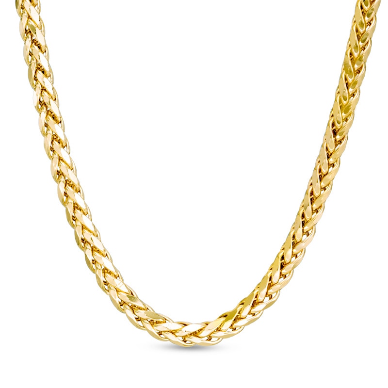 Main Image 1 of Previously Owned - Men's 4.1mm Franco Snake Chain Necklace in 10K Gold - 22&quot;