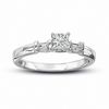 Thumbnail Image 1 of Previously Owned - 1/2 CT. T.W.  Princess-Cut Diamond Engagement Ring in 14K White Gold (J/I1)