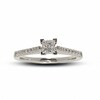 Thumbnail Image 1 of Previously Owned - 1/2 CT. T.W. Colourless Princess-Cut Diamond Solitaire Engagement Ring in 18K White Gold