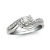 Thumbnail Image 0 of Previously Owned - 1/4 CT. T.W. Diamond Bypass Bridal Set in 10K White Gold