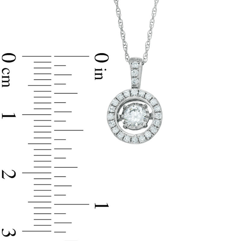 Main Image 3 of Previously Owned - 1/3 CT. T.W. Diamond Frame Pendant in 10K White Gold