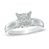 Thumbnail Image 1 of Previously Owned - 1 CT. T.W. Princess-Cut Diamond Engagement Ring in 14K White Gold (J/I3)