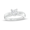 Thumbnail Image 1 of Previously Owned - 1 CT. T.W.  Princess-Cut Diamond Engagement Ring in 14K White Gold (J/I2)