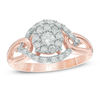 Thumbnail Image 0 of Previously Owned - 1/2 CT. T.W. Diamond Open Cluster Ring in 10K Rose Gold