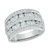 Thumbnail Image 1 of Previously Owned - 2 CT. T.W. Diamond Multi-Row Band in 14K White Gold