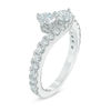 Thumbnail Image 2 of Previously Owned - Ever Us® 3/4 CT. T.W. Two-Stone Diamond Bypass Ring in 14K White Gold