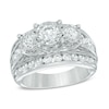 Thumbnail Image 1 of Previously Owned - 3 CT. T.W. Diamond Past Present Future® Ring in 14K White Gold